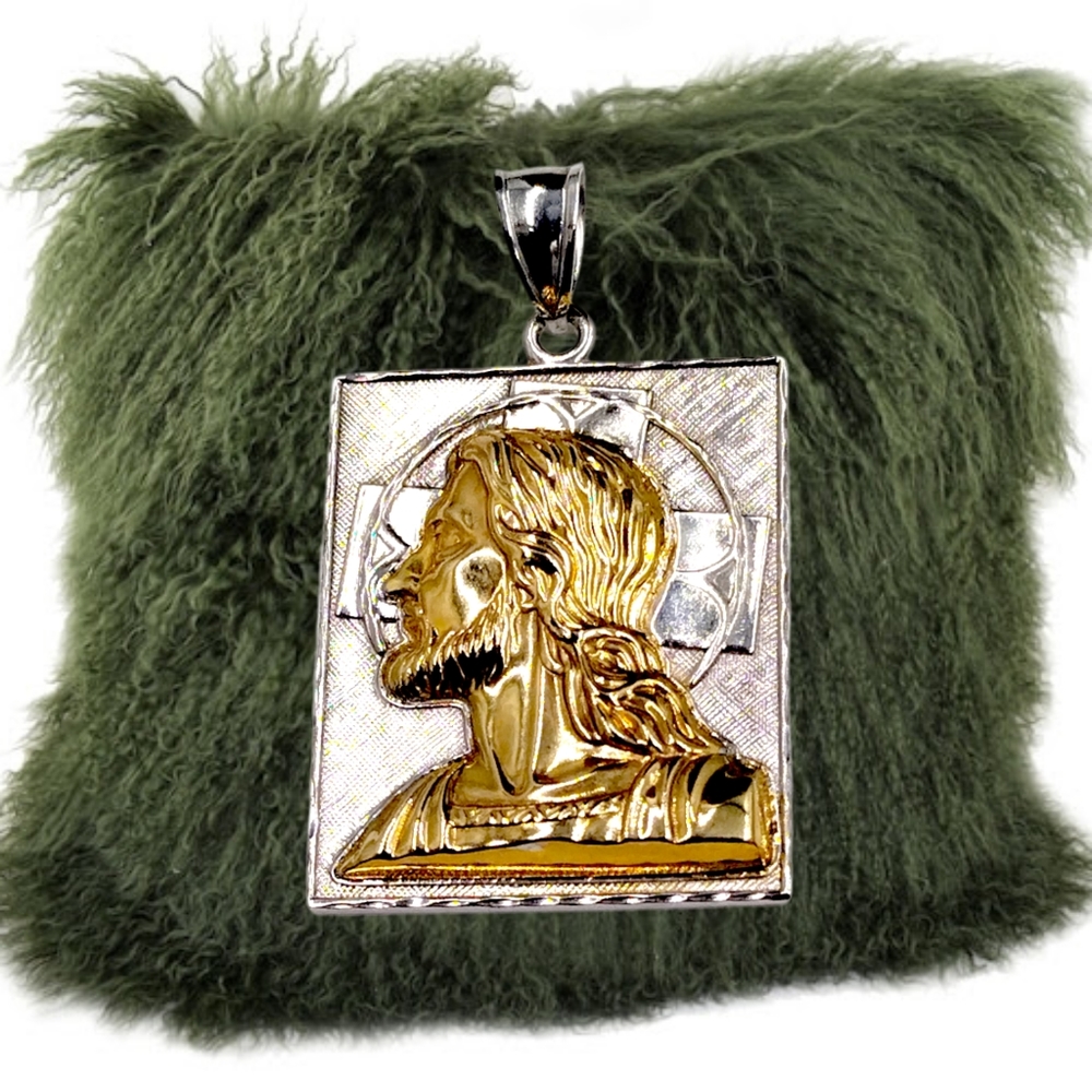 Sterling Silver and 10k Gold Pendant